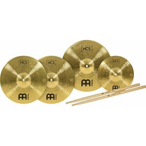 Meinl HCS1314+10S Cymbals HCS Bonus Pack 10/13/14 + 5A Sticks Činelová sada vyobraziť