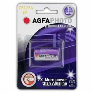 AgfaPhoto lítiová foto batéria CR123A, blister 1ks vyobraziť