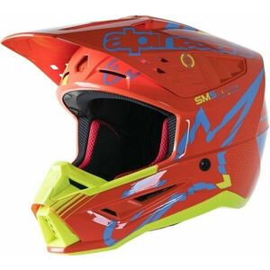 Alpinestars S-M5 Action Helmet Orange Fluorescent/Cyan/Yellow Fluorescent/Glossy M Prilba vyobraziť