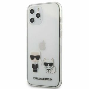Puzdro Karl Lagerfeld KLHCP12LCKTR PC/TPU Karl and Choupette iPhone 12 Pro Max 6.7 - transparentné vyobraziť