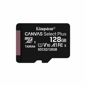 MicroSDXC karta Kingston Canvas Select Plus 128GB A1 CL10 (bez adaptéra) vyobraziť
