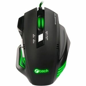 C-TECH Akantha herní myš, zelené podsvícení, USB vyobraziť