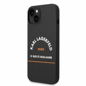 Puzdro Karl Lagerfeld Rue St Guillaume iPhone 14 Plus - čierne vyobraziť