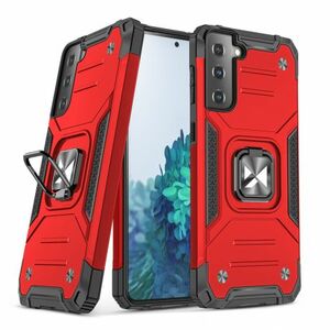 MG Ring Armor plastový kryt na Samsung Galaxy S22 Plus, červený vyobraziť