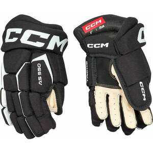 CCM Tacks AS 580 JR 11 Black/White Hokejové rukavice vyobraziť