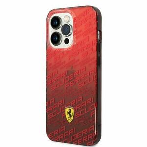 Ferrari Gradient Allover Zadní Kryt pro iPhone 14 Pro Max Red vyobraziť