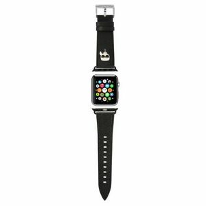 Karl Lagerfeld Karl Head PU remienok Apple Watch 38/40mm - čierne vyobraziť