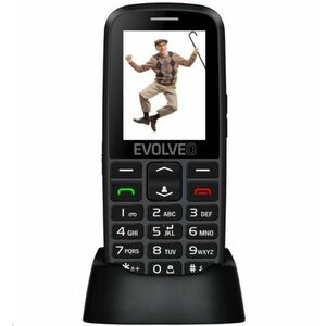 EVOLVEO EasyPhone EG, mobilný telefón pre seniorov s nabíjacím stojanom, čierna vyobraziť