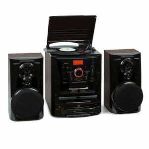 Auna 388 Franklin DAB+, stereo systém, gramofón, prehrávač na 3 CD, BT, prehrávač na kazety, AUX, USB port vyobraziť