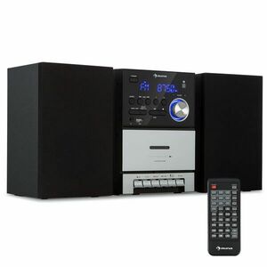 Auna MC-40 DAB, stereo systém, UKW/DAB+, Bluetooth, CD, kazeta, USB, diaľkový ovládač vyobraziť