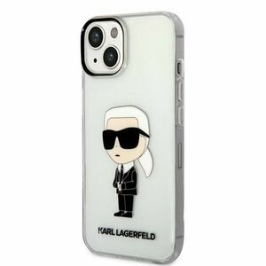 Puzdro Karl Lagerfeld IML Ikonik NFT iPhone 14 Plus - transparentné vyobraziť