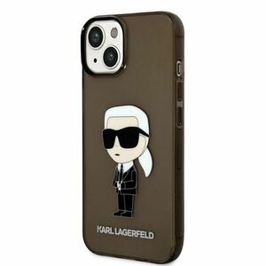 Puzdro Karl Lagerfeld IML Ikonik NFT iPhone 14 Plus - čierne vyobraziť