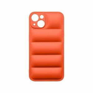 mobilNET silikónové puzdro iPhone 13, oranžové, Puff vyobraziť