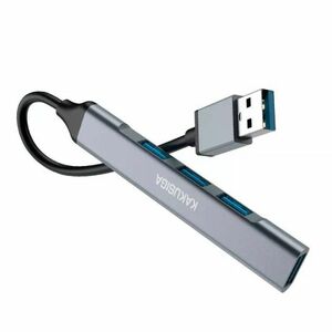 KAKU KSC-751 HUB adaptér USB - 3x USB 2.0 / USB 3.0, šedý vyobraziť