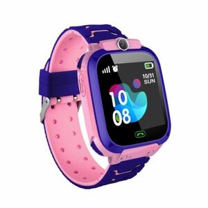 NEOGO SmartWatch QS12 LBS, smart hodinky pre deti, ružové vyobraziť