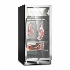 Klarstein Steakhouse Pro 233, chladnička na zrenie mäsa, 1 zóna, 233 litrov, 1-25°C, dotykový displej, panoramatické okno vyobraziť