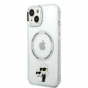 Puzdro Karl Lagerfeld MagSafe IML Puzdro Karl and Choupette NFT iPhone 14 Plus - transparentné vyobraziť