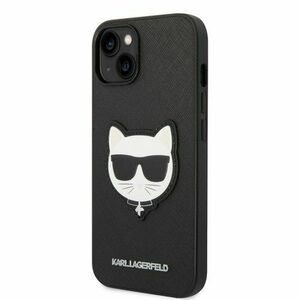 Puzdro Karl Lagerfeld PU Saffiano Choupette Head iPhone 14 Plus - čierne vyobraziť
