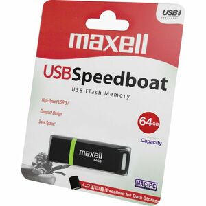 USB FD 64GB 3.1 Speedboat black MAXELL vyobraziť