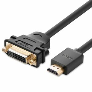 Ugreen adaptér DVI 24+5 pin - HDMI F/M 22cm, čierny (20136) vyobraziť