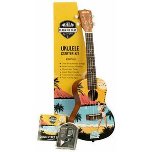 Kala Learn To Play Koncertné ukulele Elvis Blue Hawaii vyobraziť
