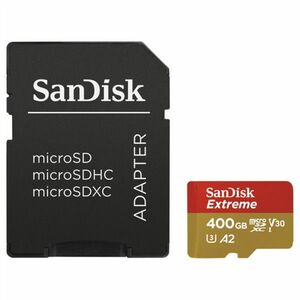 SANDISK EXTREME MICRO SDXC 400GB 160MB/S A2 C10 vyobraziť