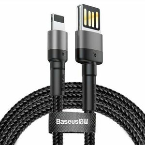 Baseus CALKLF-GG1 Cafule Kabel USB to Lightning Double Sided 2.4A 1m Grey/Black vyobraziť
