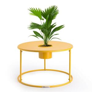 Blumfeldt Irvine, konferenčný stolík s kvetináčom, 60 x 38, 5 cm (Ø x V), prášková oceľ vyobraziť