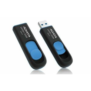 ADATA Flash 32GB UV128, USB 3.1 Dash Drive (R: 40/W: 25 MB/s) čierna/modrá vyobraziť