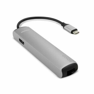 Epico USB Type-C HUB SLIM (4K HDMI&Ethernet)- strieborná vyobraziť