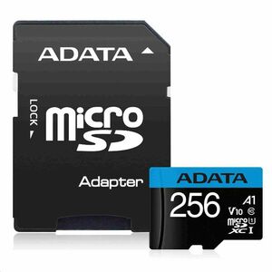 ADATA MicroSDHC karta 256GB UHS-I Class 10, Premier + adaptér vyobraziť