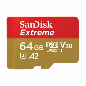 SANDISK EXTREME MICROSDXC 64 GB PRE AKCNE KAMERY + SD ADAPTER vyobraziť