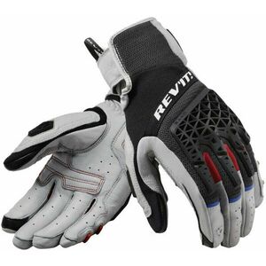 Rev'it! Gloves Sand 4 Light Grey/Black XL Rukavice vyobraziť