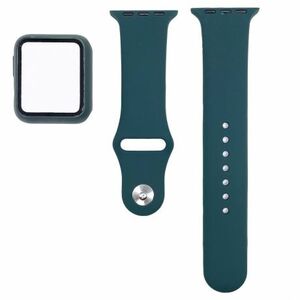 BStrap Silicone remienok s puzdrom na Apple Watch 44mm, dark green (SAP012C16) vyobraziť