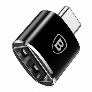 Baseus adaptér USB / USB Type-C OTG, čierny (CATOTG-01) vyobraziť