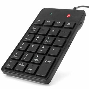 C-TECH klávesnica numerická KBN-01, 23 kláves, USB slim black vyobraziť
