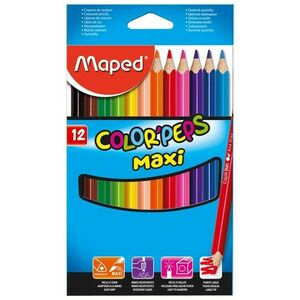 Pastelky Maped Maxi trojhr. Colorpeps 12ks vyobraziť