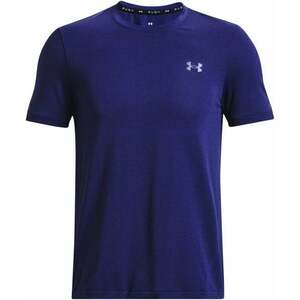 Under Armour Men's UA Rush Seamless Legacy Short Sleeve Sonar Blue/Black S Fitness tričko vyobraziť