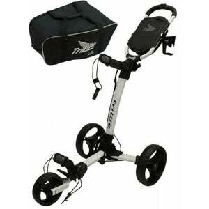 Axglo TriLite 3-Wheel Trolley SET White/Black Manuálny golfový vozík vyobraziť