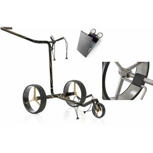 Jucad Carbon 3-Wheel Deluxe SET Black/Gold Manuálny golfový vozík vyobraziť