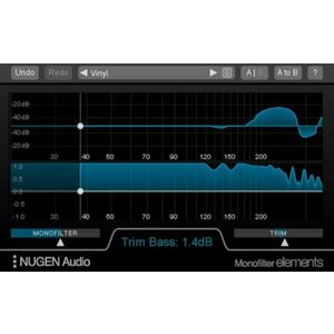 Nugen Audio Monofilter Elements > Monofilter UPG (Digitálny produkt) vyobraziť