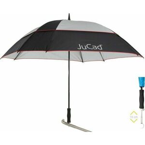 Jucad Telescopic Umbrella Windproof With Pin Black/Silver/Red vyobraziť