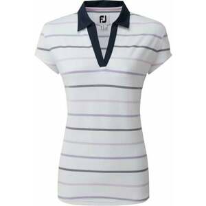 Footjoy Cap Sleeve Colour Block Womens Polo Shirt White/Navy XS vyobraziť
