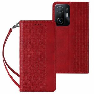 MG Magnet Strap knižkové kožené puzdro na Samsung Galaxy A13 5G, červené vyobraziť