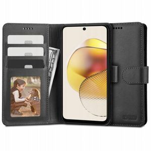 Tech-Protect Wallet knižkové puzdro na Motorola Moto G73 5G, čierne vyobraziť