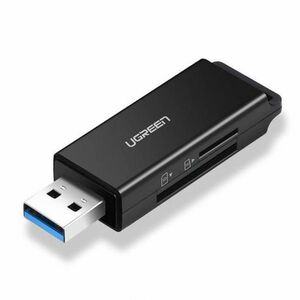 Ugreen CM104 čítačka kariet USB 3.0 - TF / SD, čierna (40752) vyobraziť