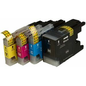 MultiPack BROTHER LC-1240 - kompatibilná cartridge, čierna + farebná, 4x600 vyobraziť