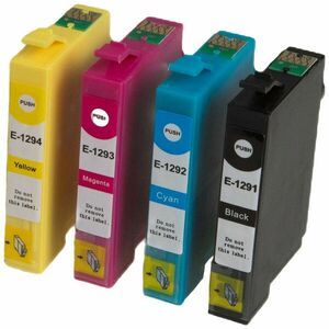 MultiPack EPSON Epson T1295 + 20ks fotopapiera (C13T12954010) - kompatibilná cartridge, čierna + farebná, 1x14ml/3x12ml vyobraziť