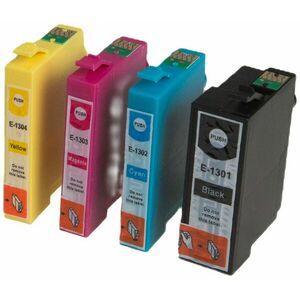 MultiPack EPSON T1301, T1302, T1303, T1304 - kompatibilná cartridge, čierna + farebná, 1x35ml/3x18ml vyobraziť