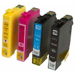 MultiPack EPSON T1635 + 20ks fotopapiera (C13T16364010) - kompatibilná cartridge, čierna + farebná, 1x15ml/3x10ml vyobraziť